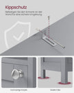 Badezimmermöbel - mit Taubengrau -Beleuchtung