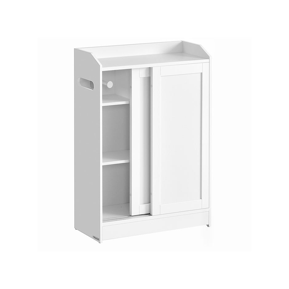 Badezimmermöbel - mit verstellbaren Regalen - Wolkwit