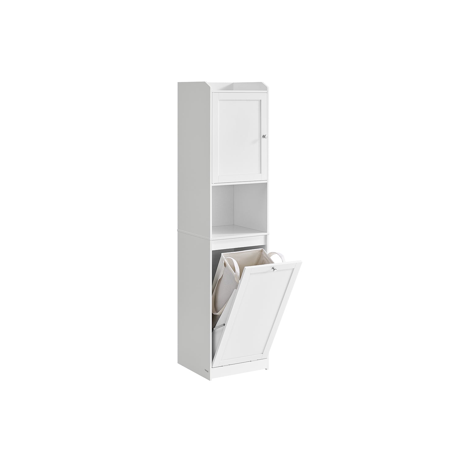 Badezimmerschrank - mit Wäschereikorb - 40 × 40 × 170 cm