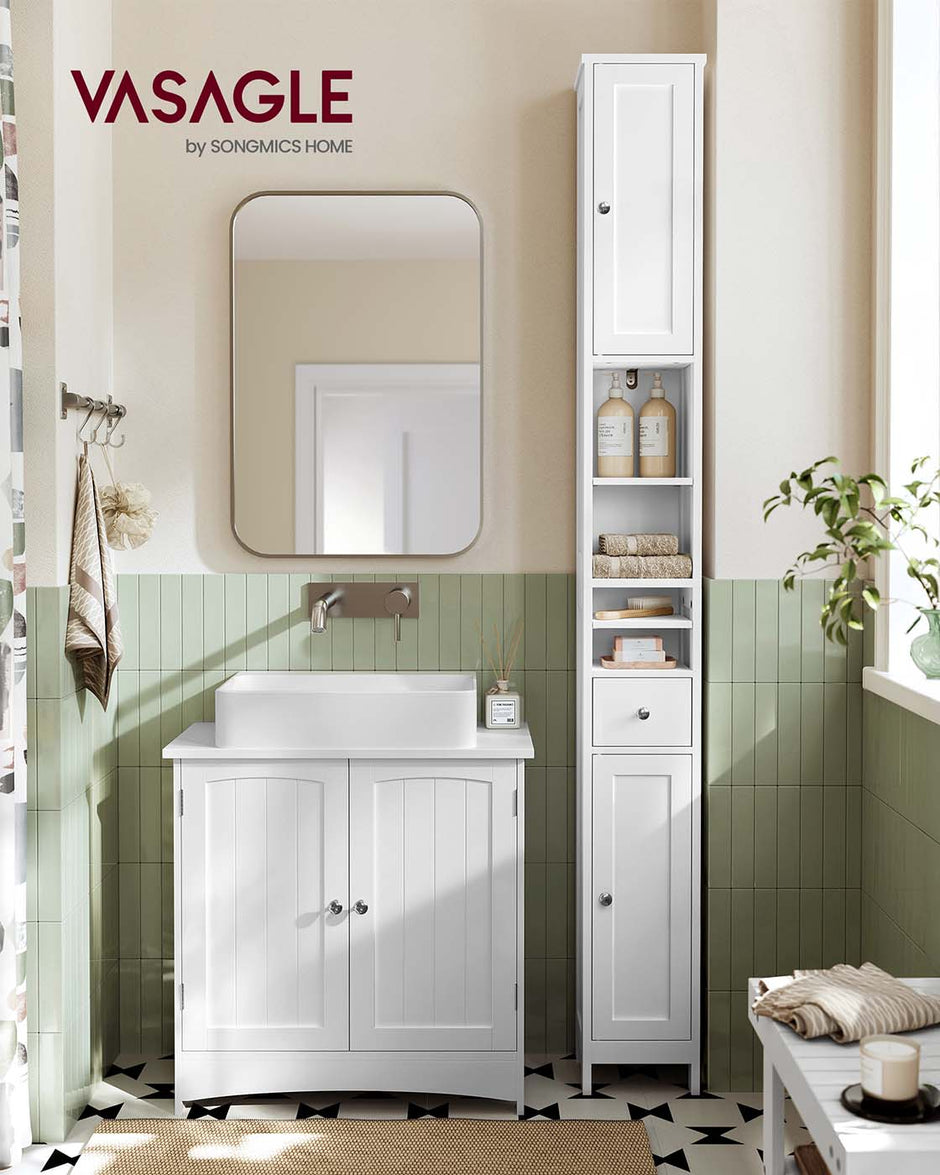 Badezimmerschrank - Verstellbare Regale - offen - Modell 2