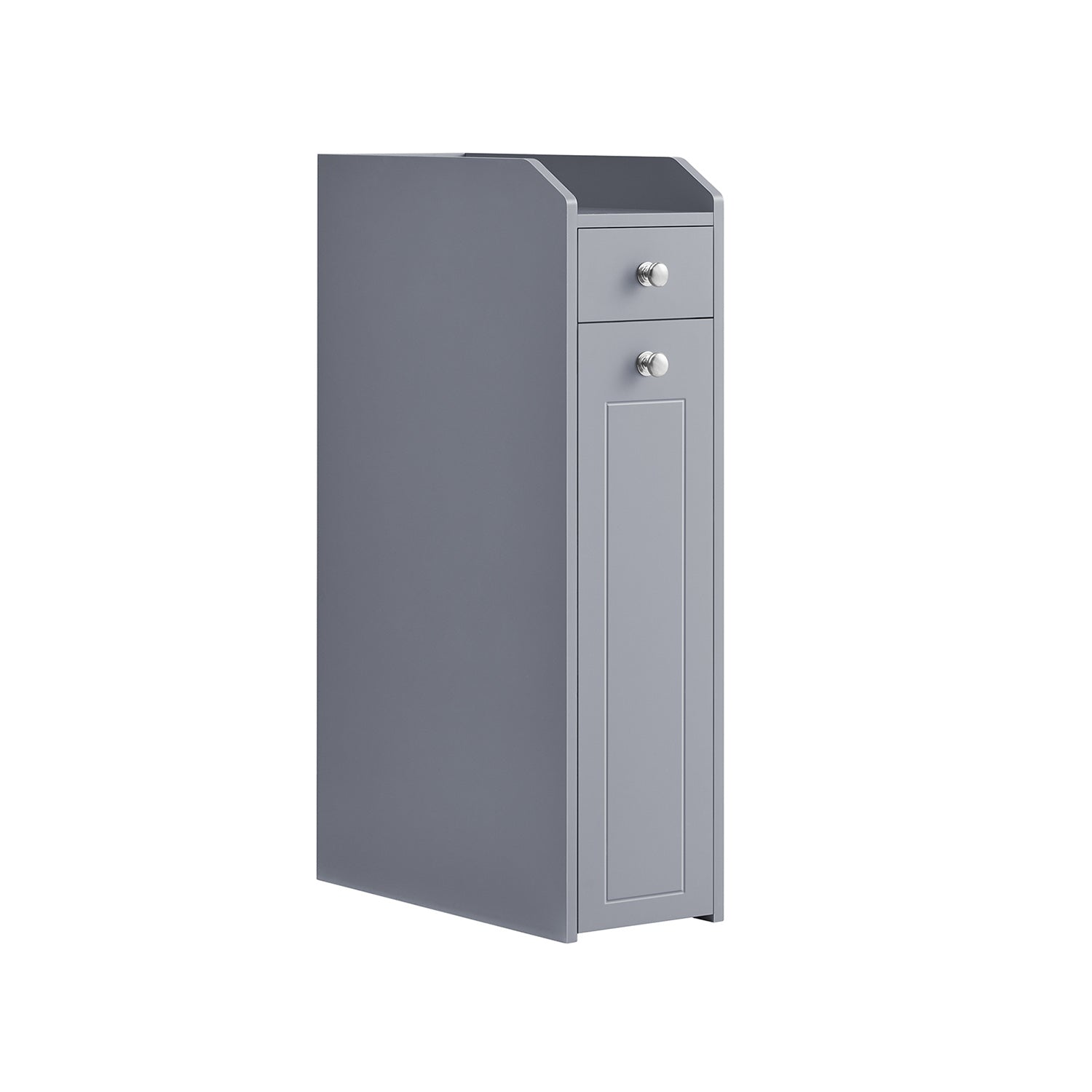 Badezimmerschrank - schmal - mit Schubladen - für Toilettenpapier