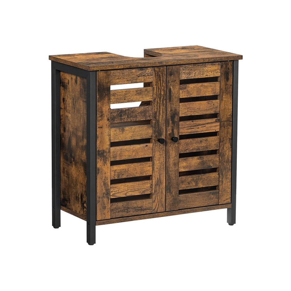 Waschbeckenschrank-Vintage Brown-Zwart