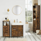 Waschbeckenschrank-Vintage Brown-Zwart