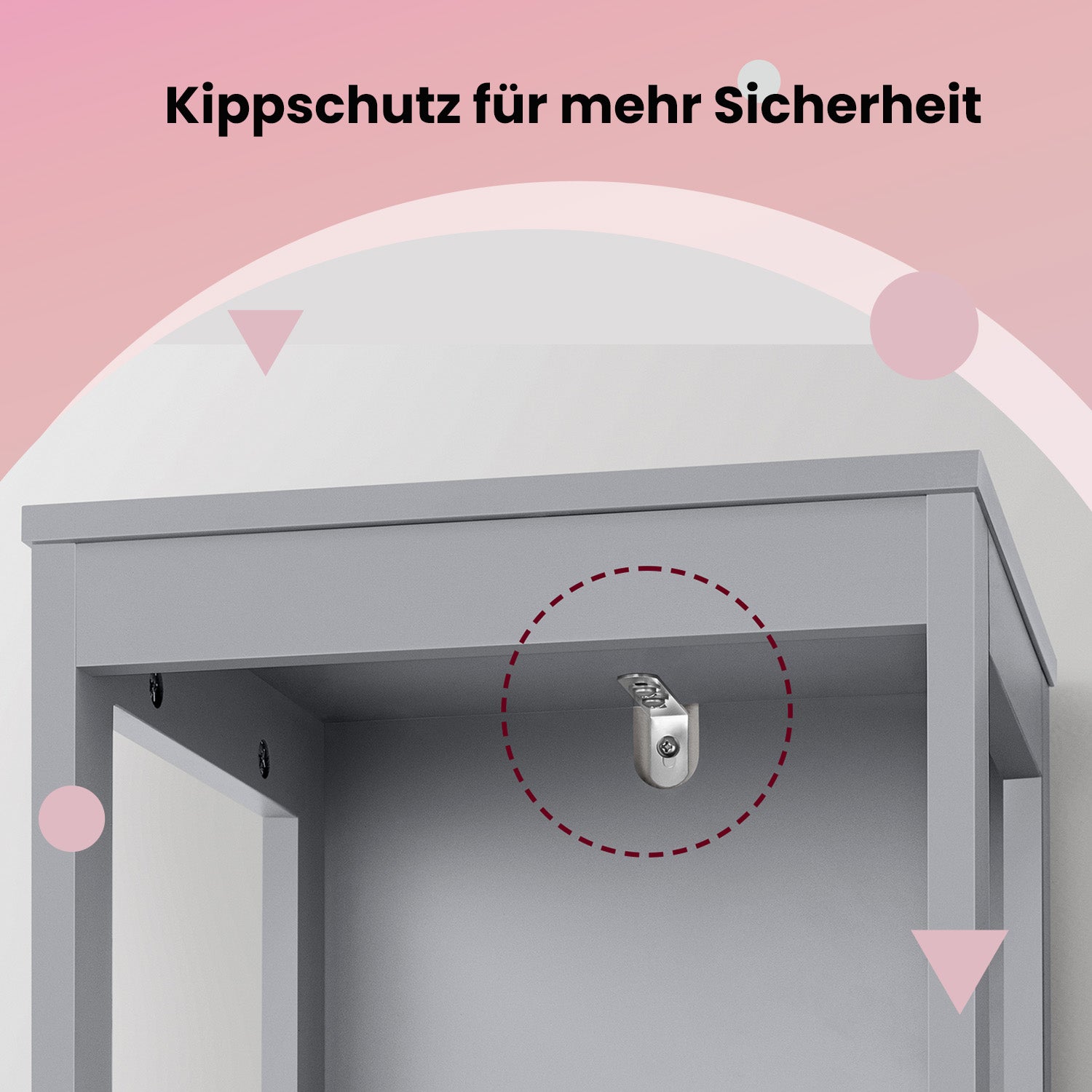 Badezimmermöbel - Abstandsschrank, schlankes Design