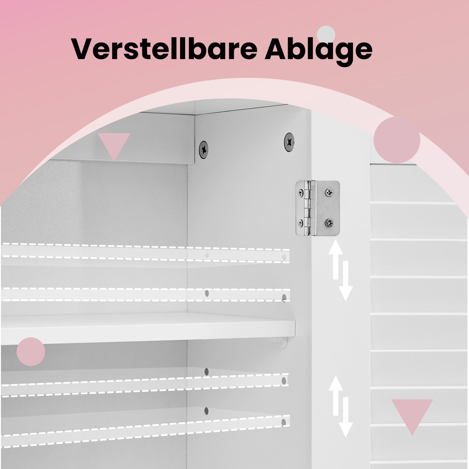 Badezimmerschrank - Wandschrank oder Medizinschrank mit einstellbarer Brett