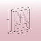 Badezimmerschrank - Wandschrank oder Medizinschrank mit einstellbarer Brett