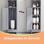 Badezimmerschrank - schmaler Stehschrank, ideal für kleine Badezimmer