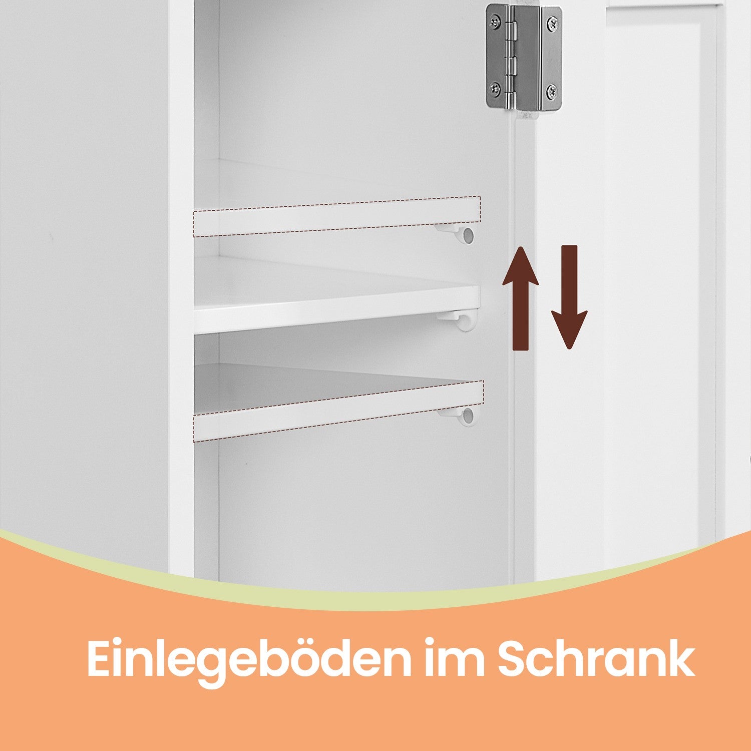 Badezimmerschrank - schmaler Stehschrank, ideal für kleine Badezimmer
