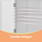 Badezimmerschrank - Hochschrank mit 4 Türen, auch als Küchenschrank geeignet