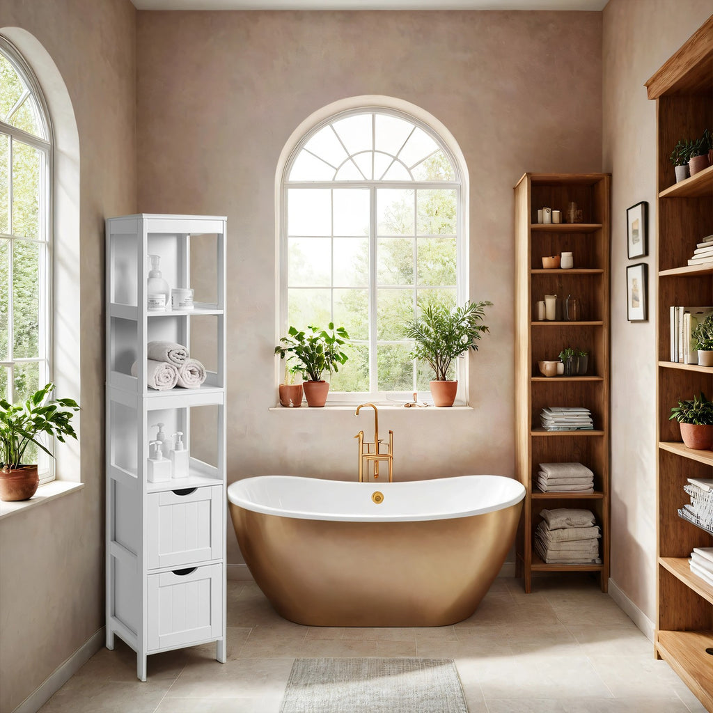 Badezimmermöbel - Abstandsschrank, schlankes Design