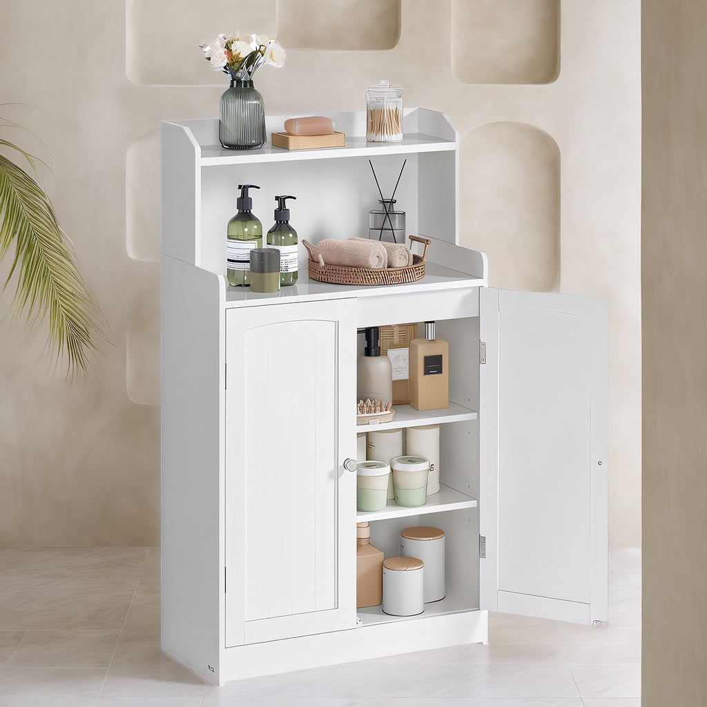 Badezimmermöbel, Badezimmermöbel mit 2 Türen, 2 verstellbare Regale