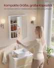Spiegelkast - 13 x 50 x 60 cm - Wit - 1 deur - Maximale belasting 25,5 kg