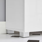 Waschbecken Möbel - Badezimmerschrank - Basisschrank - mit Doppeltüren - Weiß