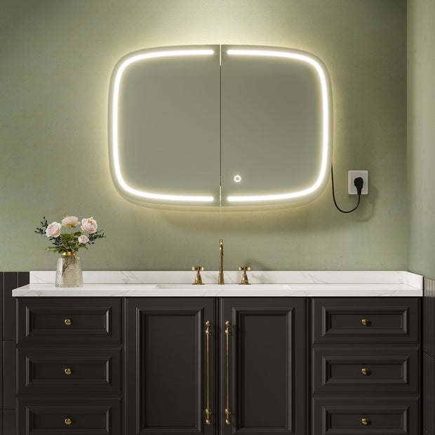 Spiegelschrank - mit Tintenschwarzbeleuchtung