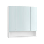 Badezimmerschrank - mit 3 Türen - 16,5 × 70 × 75 cm - Wolkwit