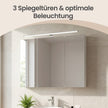 Bed - Metaal met LED, USB en Opbergruimte - Vintagebruin-zwart - 214,2 x 97,0 x 100,2 cm