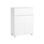 Badezimmerschrank - Sideboard mit Schublade - Weiß
