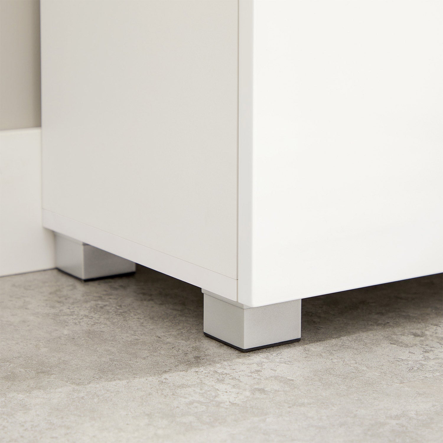 Badezimmerschrank - Sideboard mit Schublade - Weiß