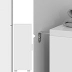 Badezimmermöbel - Badezimmerschrank - mit offenen Türen - Weiß