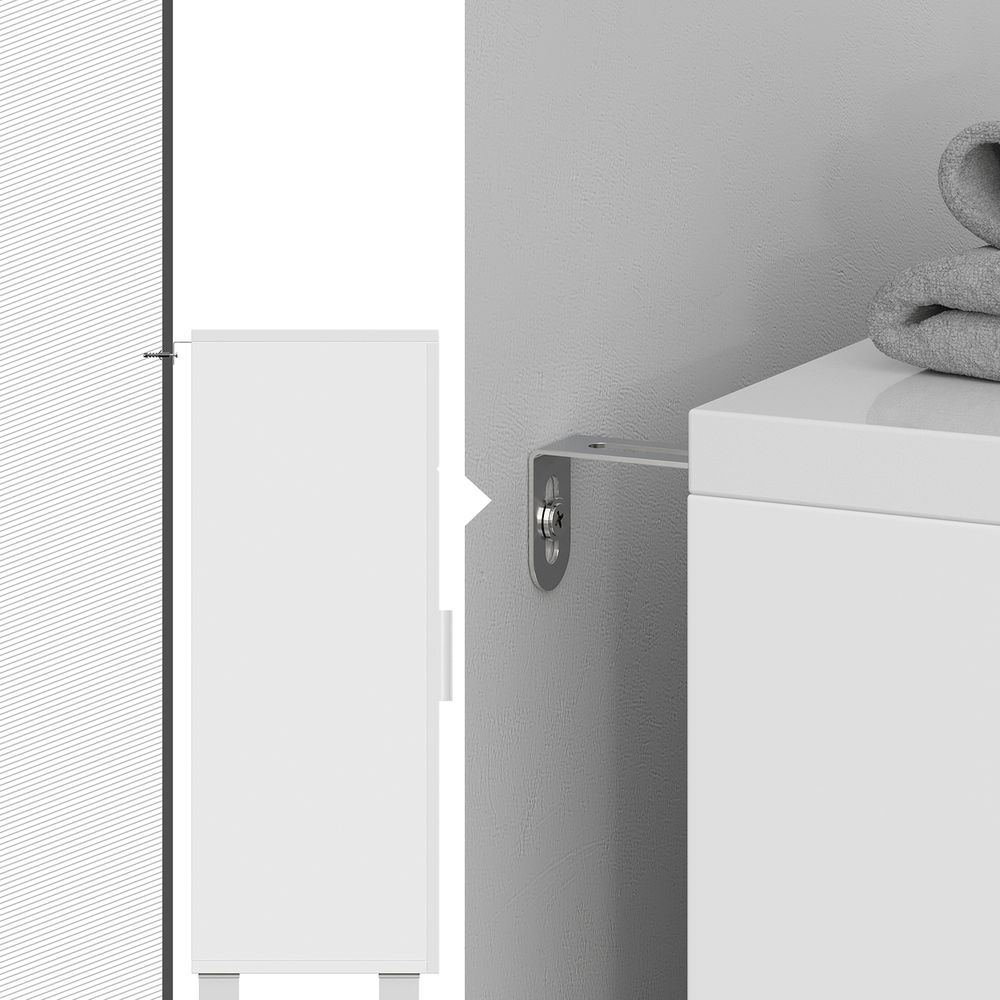 Badezimmermöbel - Badezimmerschrank - mit offenen Türen - Weiß