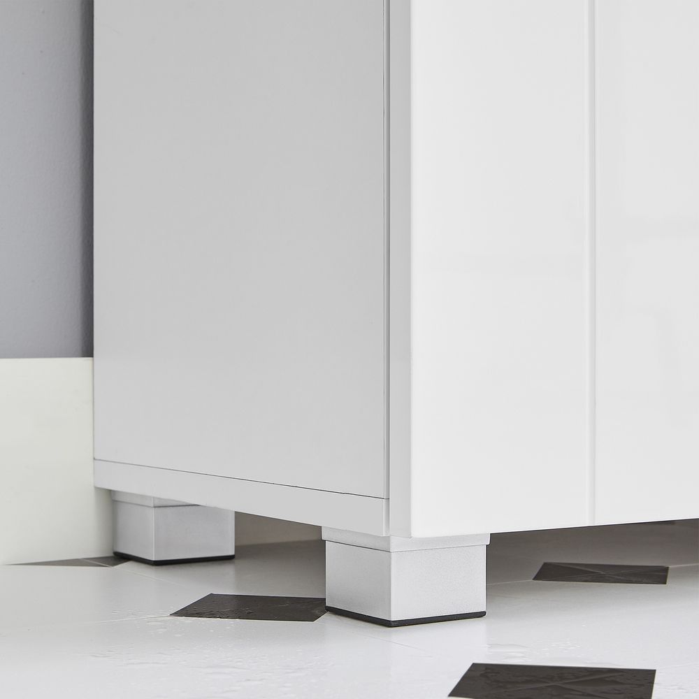 Badezimmermöbel - Badezimmerschrank - mit offenen Türen - Weiß