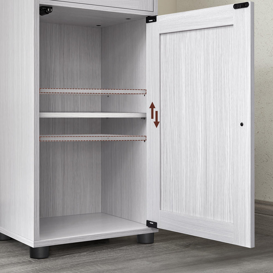 Badezimmerschrank - Lagerschrank - Küchenschrank - Wohnzimmerschrank - Weiß