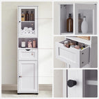 Badezimmerschrank - Lagerschrank - Küchenschrank - Wohnzimmerschrank - Weiß