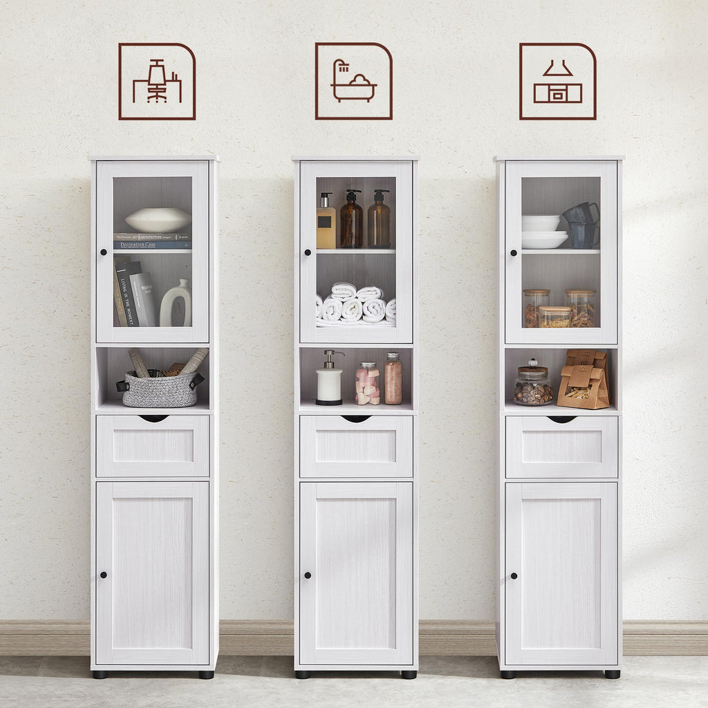 Badezimmerschrank - Lagerschrank - Küchenschrank - Wohnzimmerschrank - Weiß
