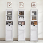 Badezimmerschrank - Lagerschrank - Küchenschrank - Wohnzimmerschrank - Weiß