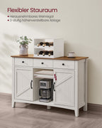 Küchenschrank mit Weinregal Vintage weißer Honigbraun