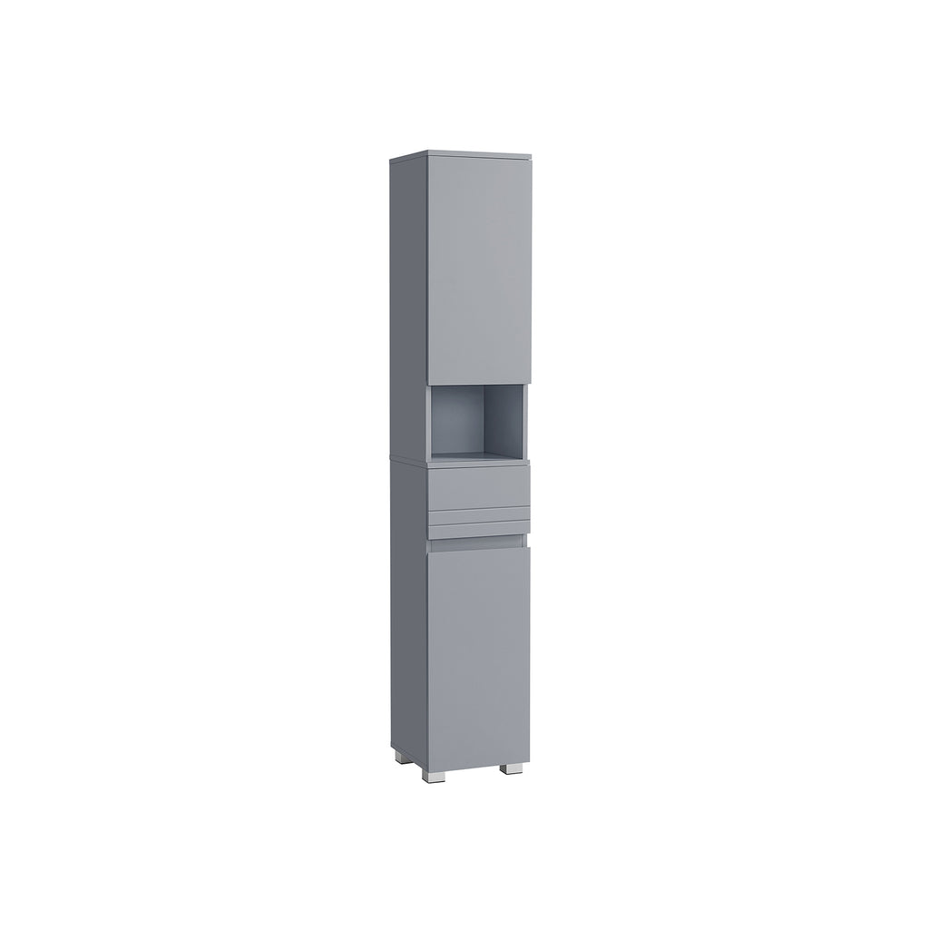 Badezimmerschrank - 30 × 30 × 170 cm - mystisches Grau