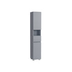 Badezimmerschrank - 30 × 30 × 170 cm - mystisches Grau