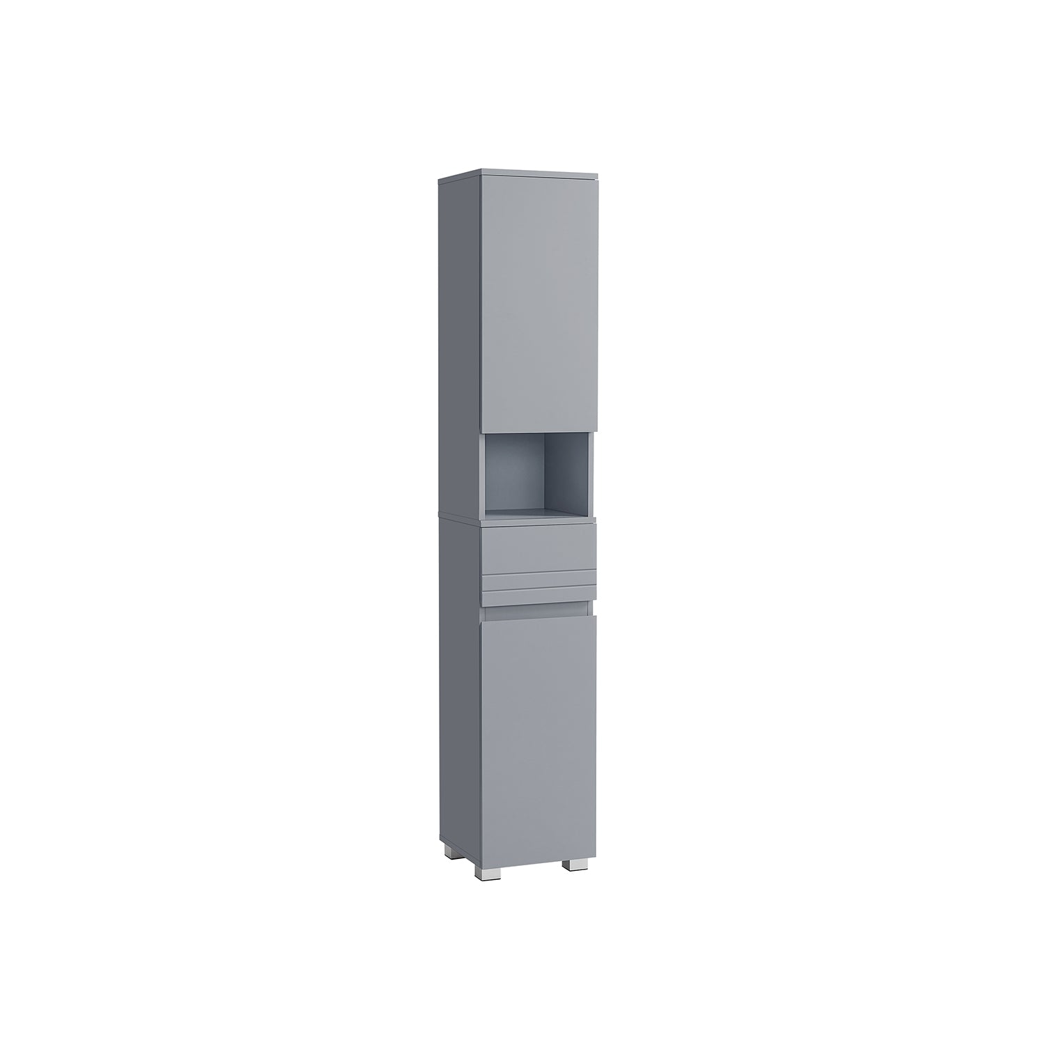 Badezimmerschrank - 30 × 30 × 170 cm - mystisches Grau