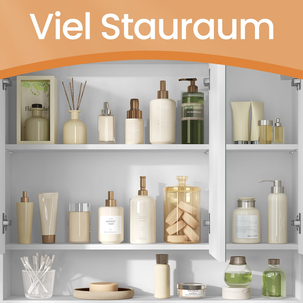Badezimmerschrank mit 3 Türen, Badezimmerschrank, Spiegelschrank