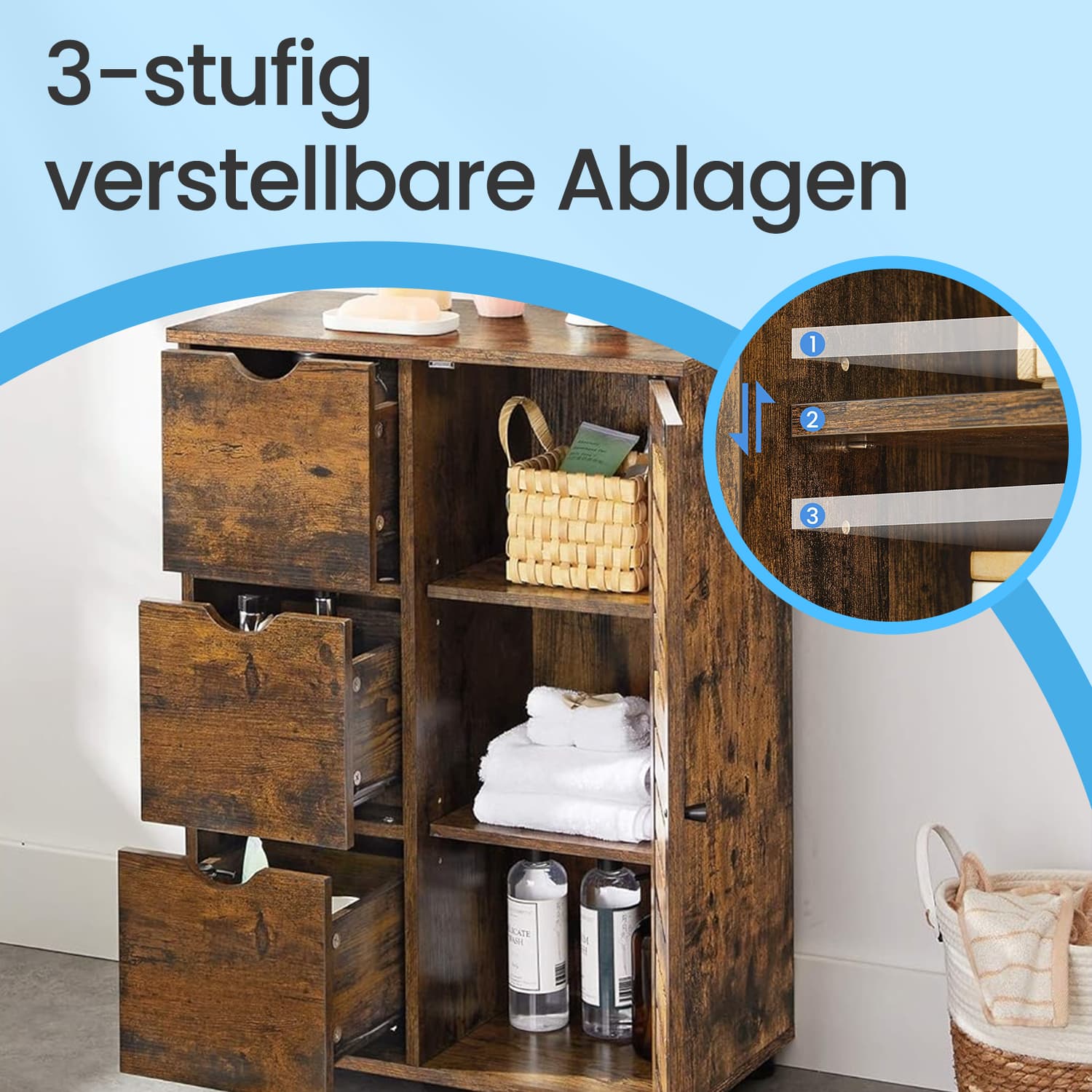 Badezimmerschrank, schmaler Badezimmerschrank, zusätzlicher Schrank