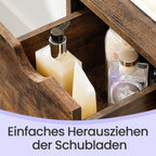 Badezimmermöbel, Lagerschrank mit 3 Schubladen
