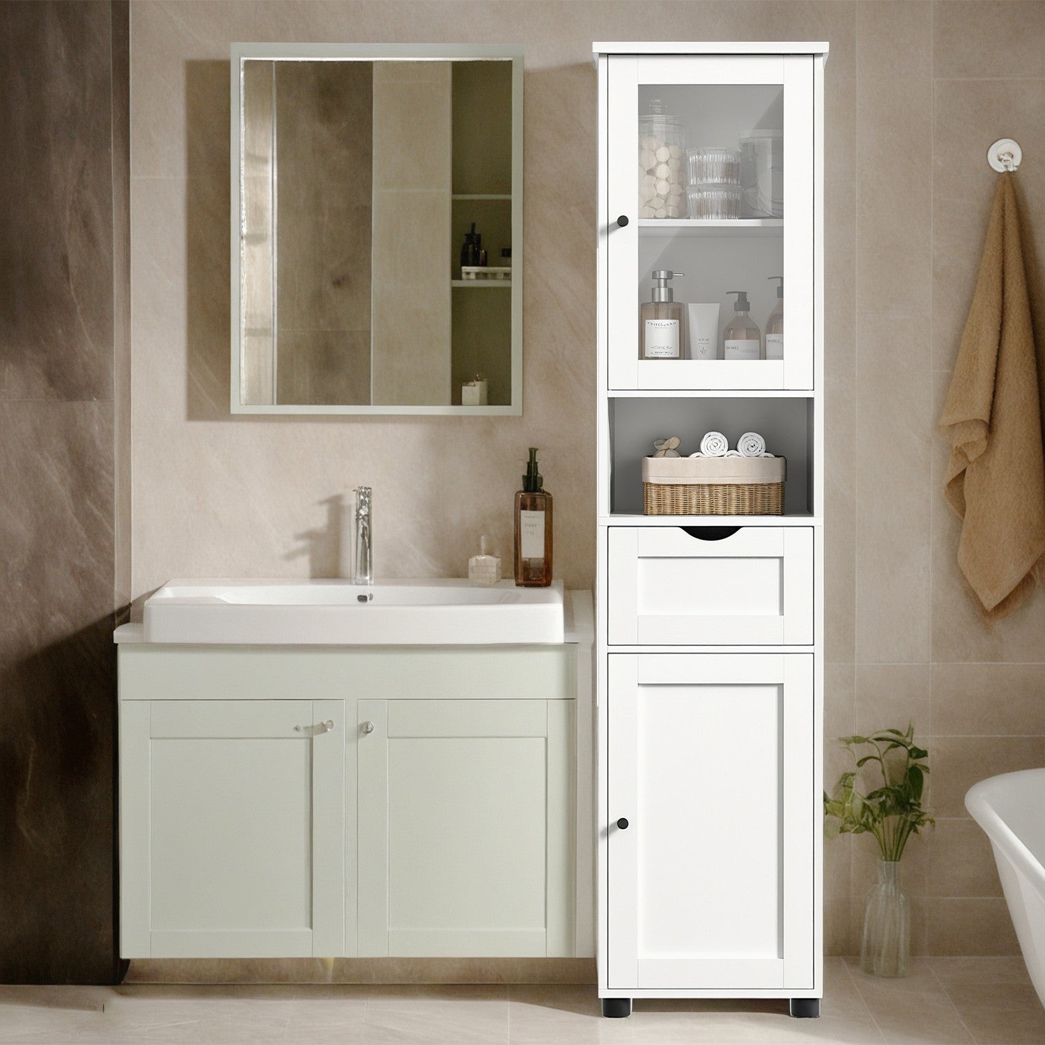 Badezimmerschrank, Badezimmerschrank, Hochschrank