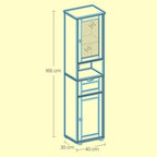 Badezimmerschrank, Badezimmerschrank, Hochschrank