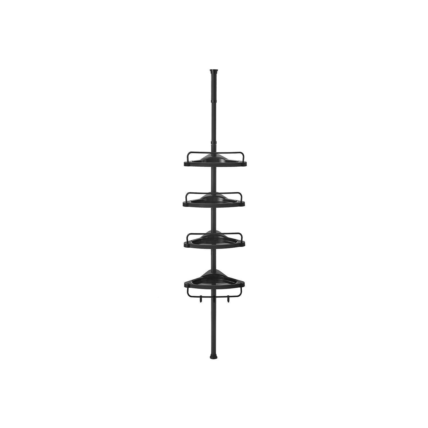 Doucherek - 4 Planken - Telescopisch - Zonder Boren - Wit