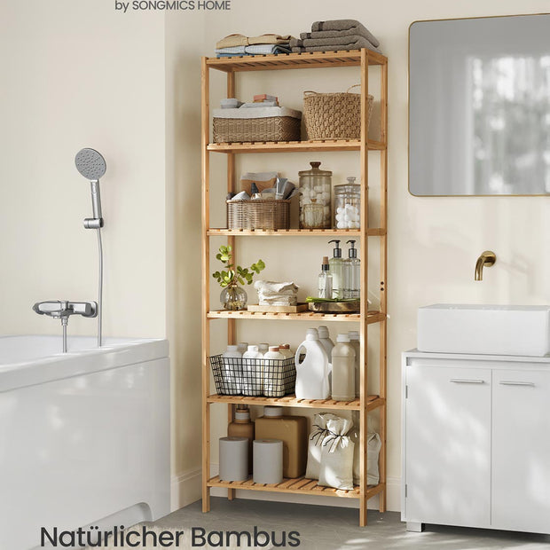 Bambusplanke mit sechs Ebenen