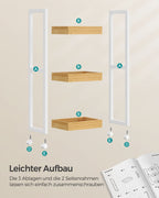 Badezimmerregal-3 Levels-Narben-Space-Space-Space-White-Nature-Farbe