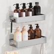 Doucheplank - Set van 2 - Zonder Boren - Zelfklevend - Grijs