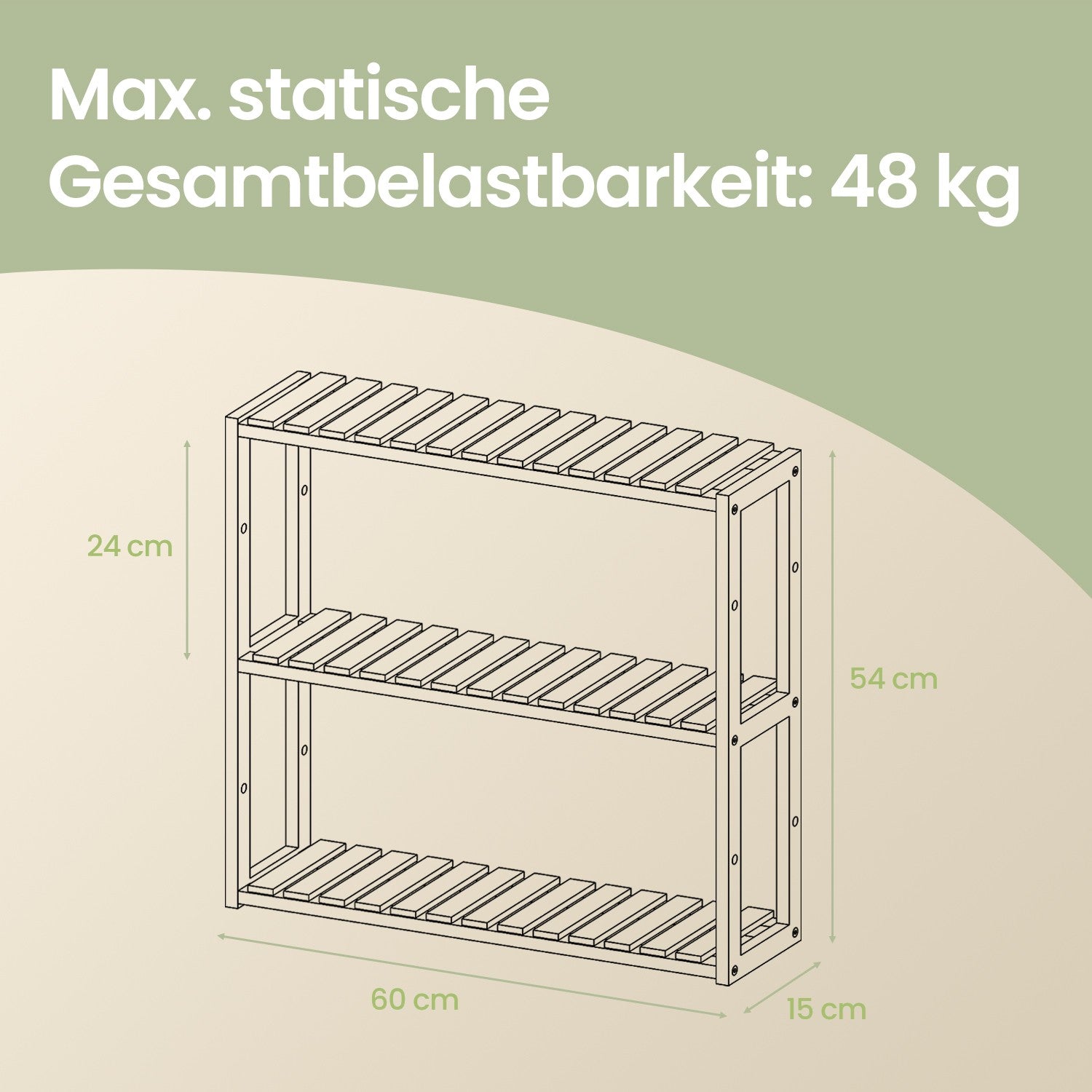 Badezimmerregal, Badezimmerregal, Pflanzenregal mit 3 verstellbaren Regalen