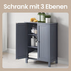 Badezimmermöbel, ein freistehender Badezimmerschrank, Lagerschrank