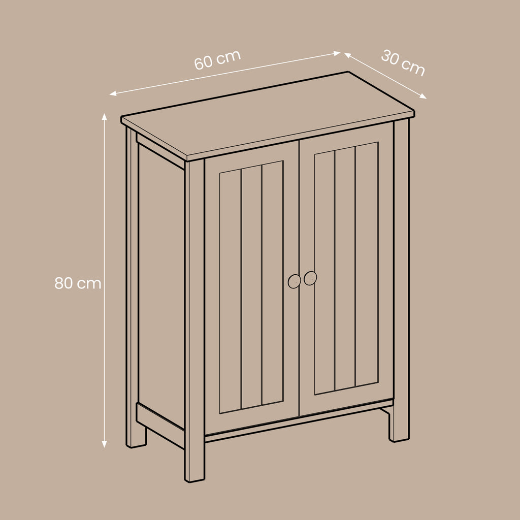Badezimmermöbel, ein freistehender Badezimmerschrank, Lagerschrank