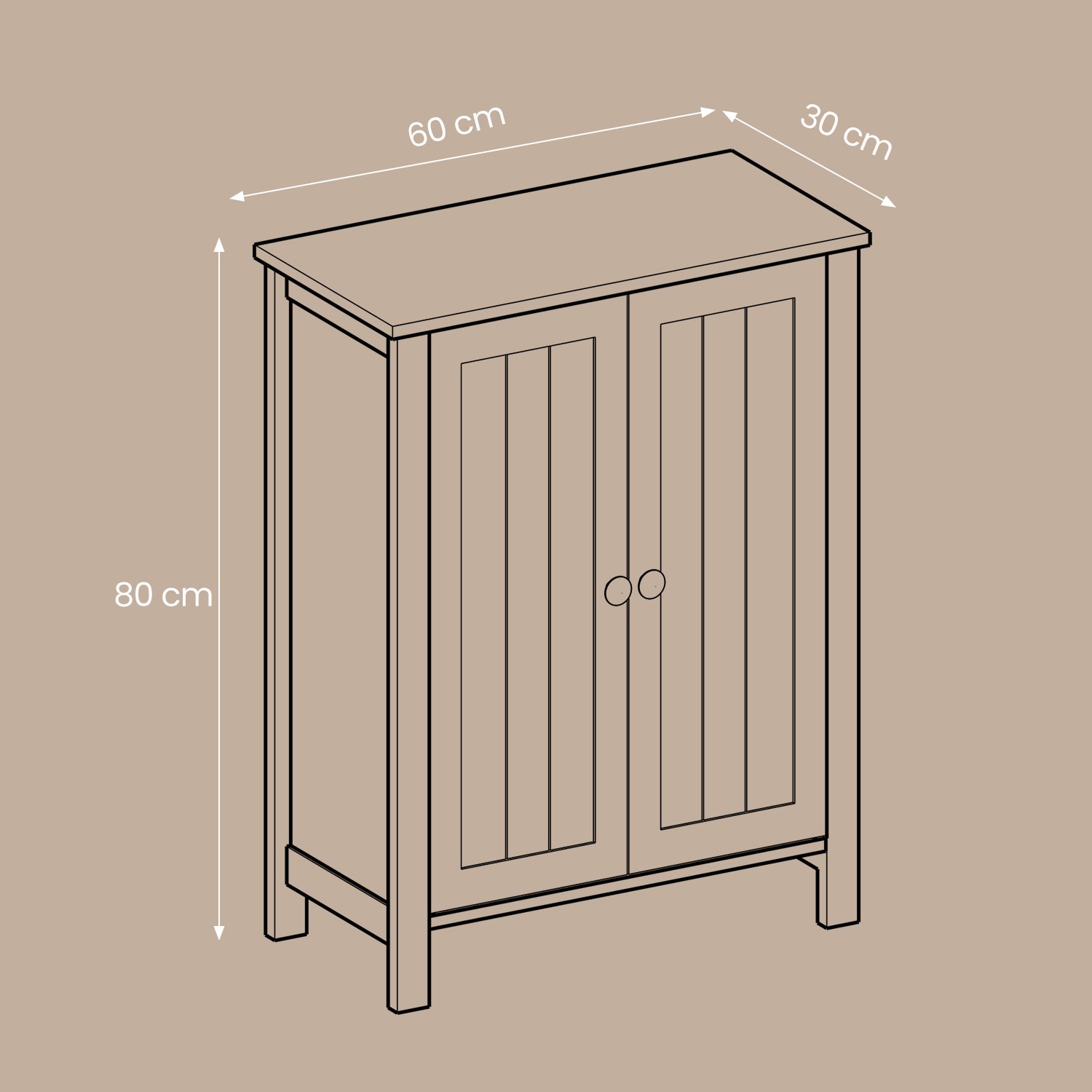 Badezimmermöbel, ein freistehender Badezimmerschrank, Lagerschrank