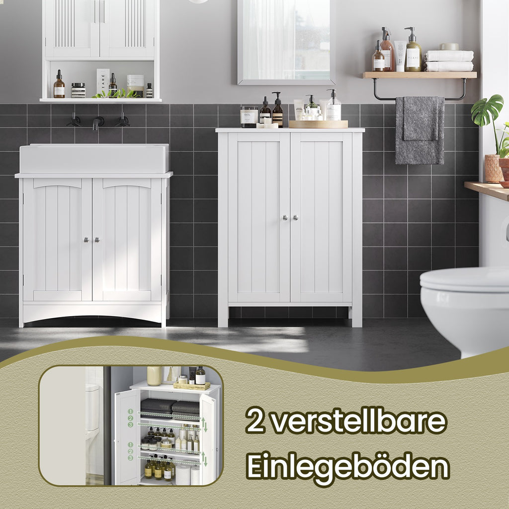 Badezimmermöbel, ein freistehender Badezimmerschrank, Lagerschrank