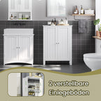 Badezimmermöbel, ein freistehender Badezimmerschrank, Lagerschrank