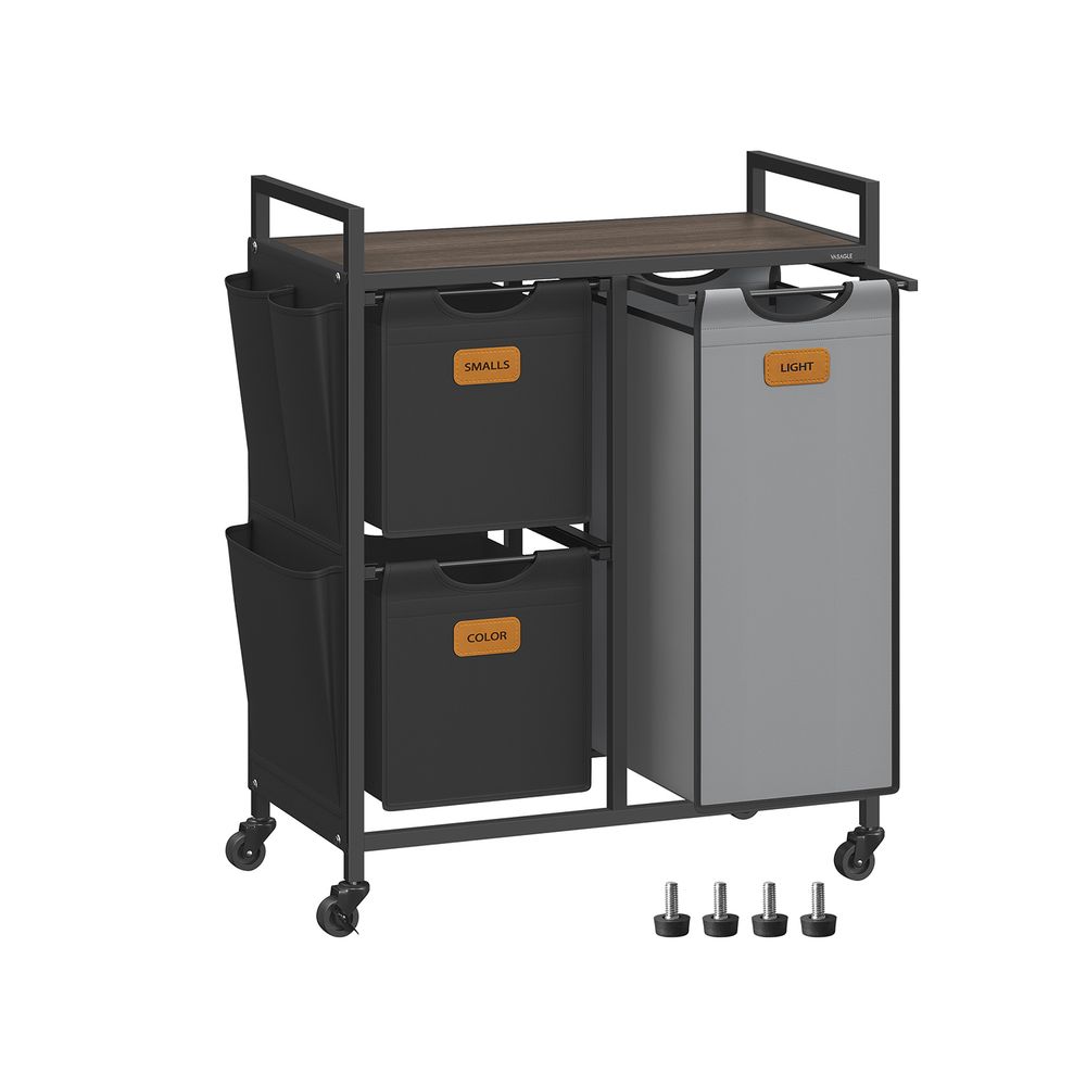 Wäschereikorb 3 Kurse Natures Beige Pigeon grau Creme Weiß weiß