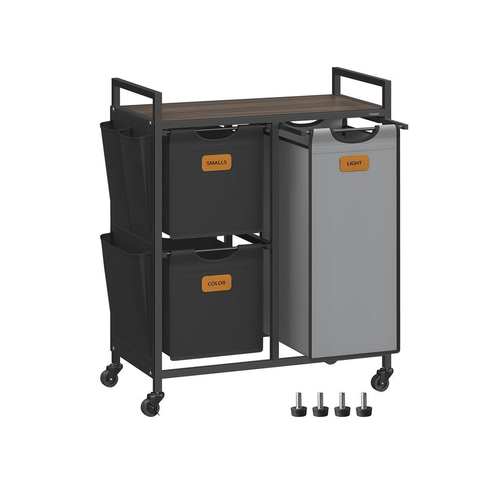 Wäschereikorb 3 Kurse Natures Beige Pigeon grau Creme Weiß weiß